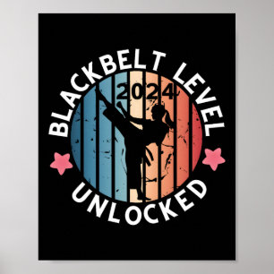 Black Belt Women Achievement Gift Poster
