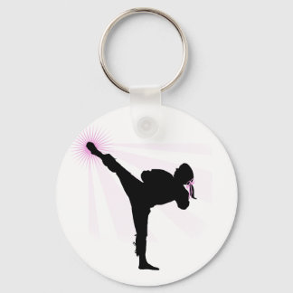 Black Belts Wear Pink Too! Key Ring
