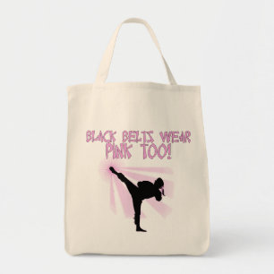 Black Belts Wear Pink Too! Tote Bag