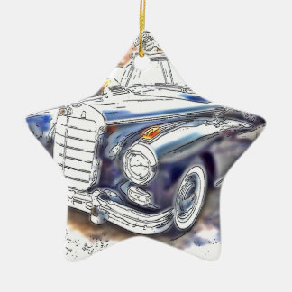 Black Benz Ceramic Ornament
