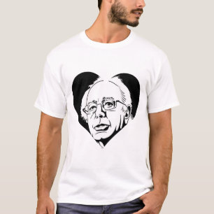 black bernie sanders heart T-Shirt
