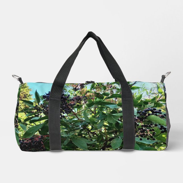 Black berries  duffle bag (Front)