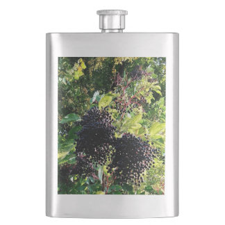 Black berries hip flask