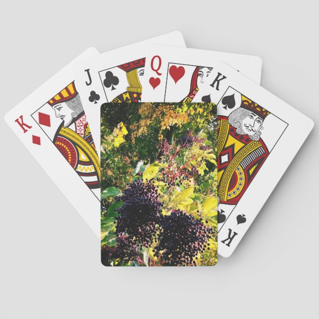 Black berries playing cards (Back)