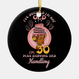 Black Betty Birthday Boop Motivational I_ve Decide Ceramic Ornament