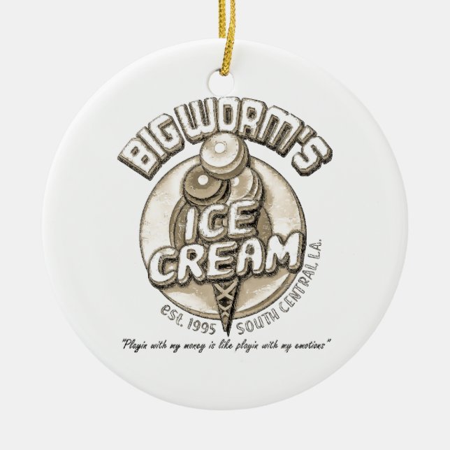 Black big worm  ceramic ornament (Front)