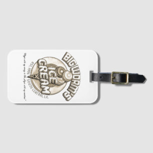 Black big worm  luggage tag