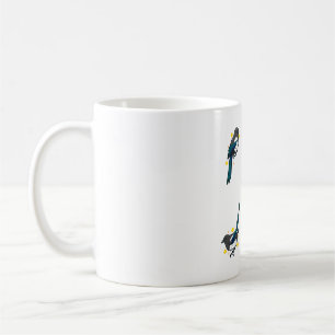 Black billed Magpie pack Coffee Mug