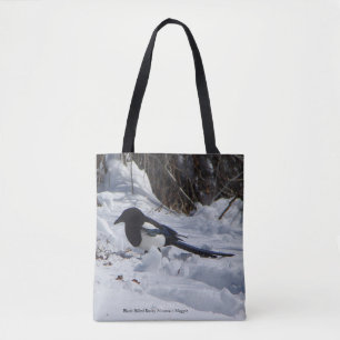 Black Billed Rocky Mountain Magpie all over bag