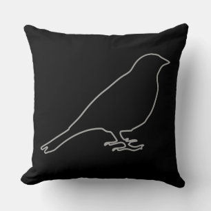 Black Bird Pillow