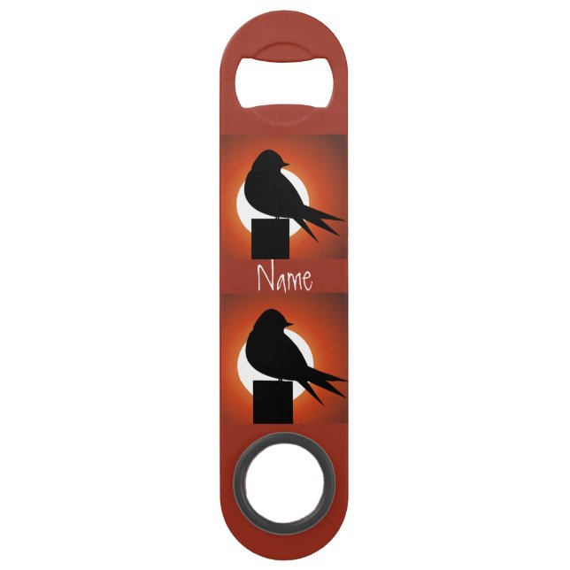 Black Bird Silhouette Sun Thunder_Cove (Back)