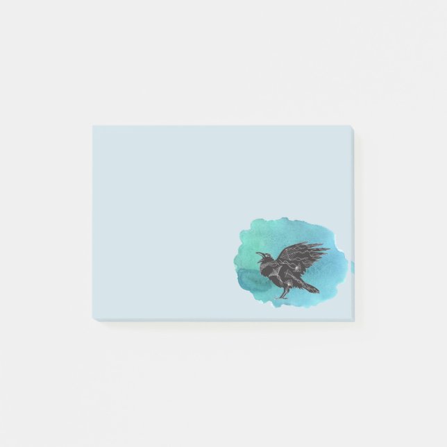 Black Bird The Raven Post-it Notes (Front)