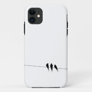 Black Birds on a Wire iPhone 11 Case