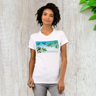 Black Birds on Tree Branches T-Shirt