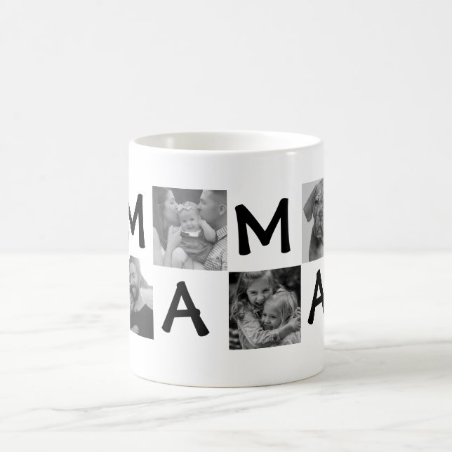 Black blank photograph sulks for mummy or pa coffee mug (Center)