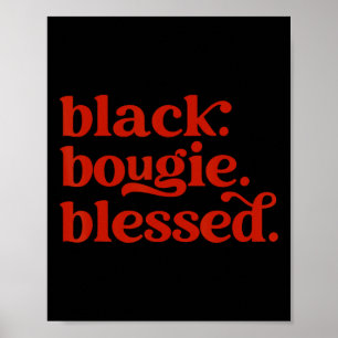 Black Blessed Black History Black Pride Black Mela Poster