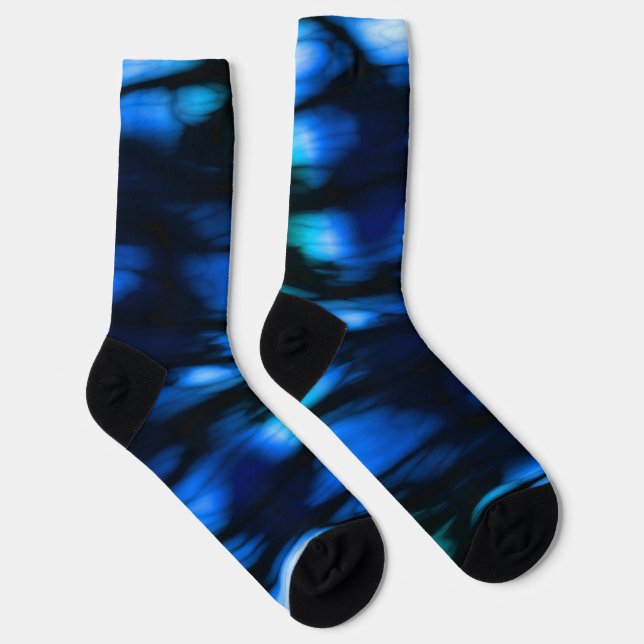 Black blue and green socks (Right)