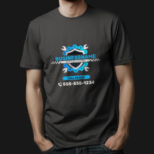 Black & Blue Automotive Auto Detailing Car Repair T-Shirt