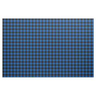Black Blue Buffalo Plaid Pattern   Lumberjack Fabric