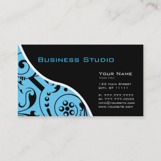 Black & Blue Business Card
