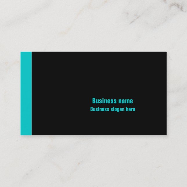 Black & Blue Business Card (Front)