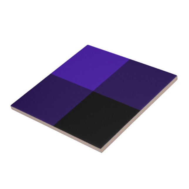 Black & Blue Ceramic Tile (Side)