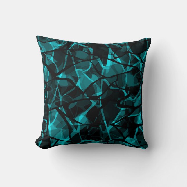 Black blue cushion (Front)