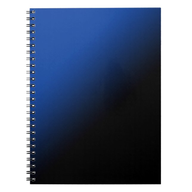 Black & Blue Gradient Notebook (Front)