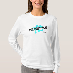 Black Blue Modern Wildstyle Long Sleeve T-Shirt