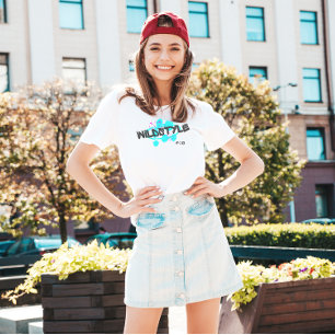 Black Blue Modern Wildstyle  T-Shirt