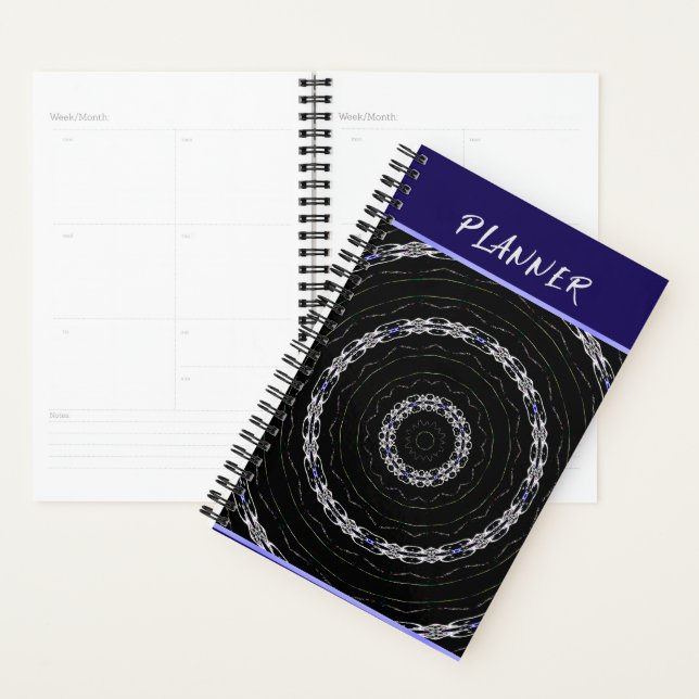 Black Blue n Silver Planner (Display)