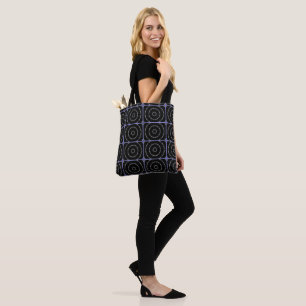 Black Blue n Silver Tote Bag