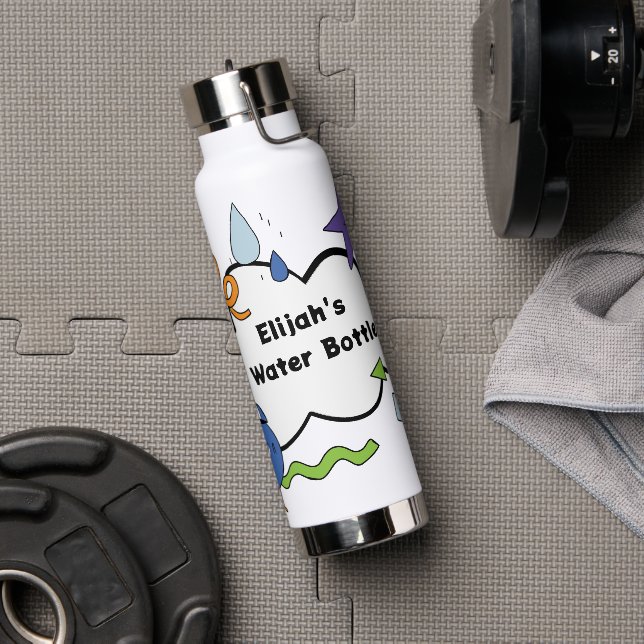 Black Blue Personal Water Bottle (Gym)