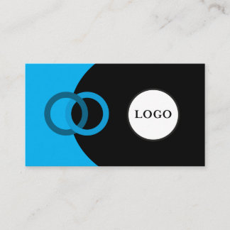 Black Blue Stylish Business Card