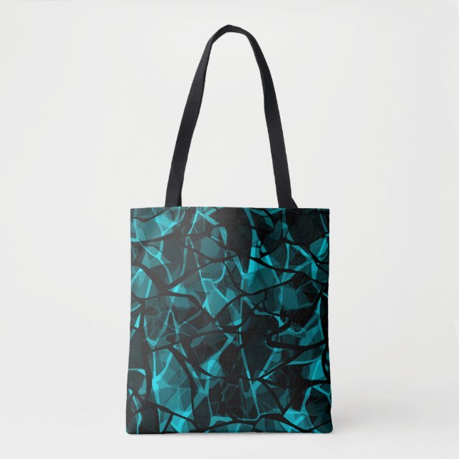 Black blue tote bag (Front)