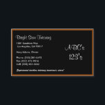 Black Board Basics Business Card<br><div class="desc">Black Board Business Card</div>