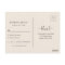 Black Boho RSVP Wedding Postcard