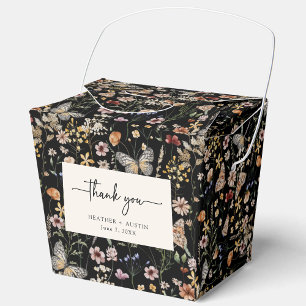 Black Boho Wedding Favour Box