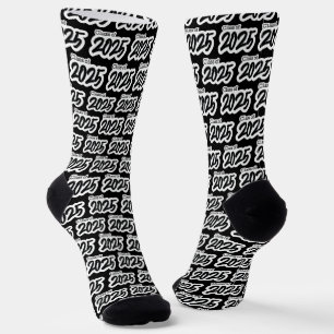 Black Bold Brush Class of 2025 Socks