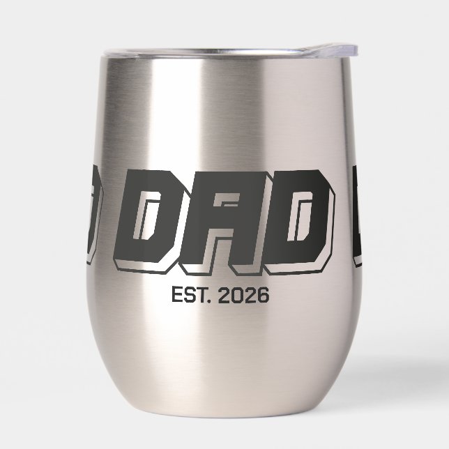 Black Bold Established New Dad Gift (Left)