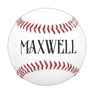 Black Bold Modern Typography Family Name Baseball