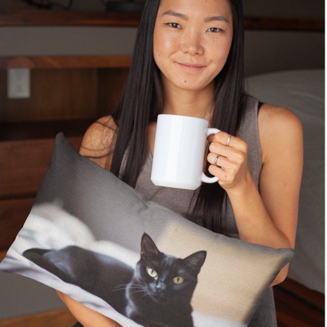 Black Bombay Cat Companion Decorative Cushion (Creator Uploaded)