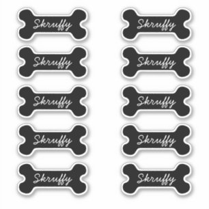 Black bone with name