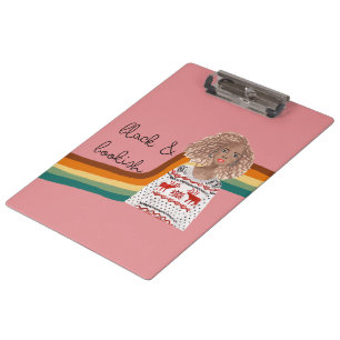 Black Book Lover Kids, Teens Clipboard