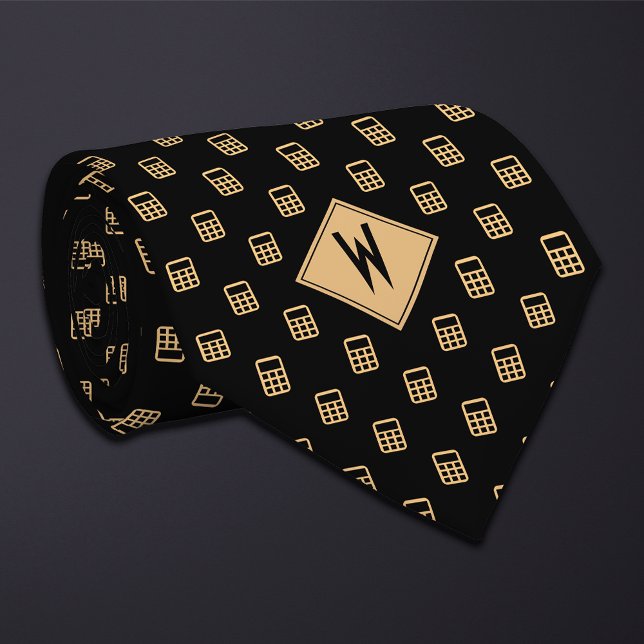 Black Bookkeeper Calculator Tie (Creator Uploaded)