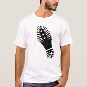 Black Bootprint (large) T-Shirt