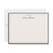 Black Border Elegant Modern Stationery Note Card