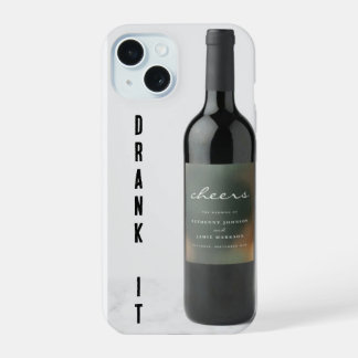 BLACK BOTTLE DRANK IT IN BLACK ..iPhone / iPad cas iPhone 15 Case
