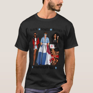 Black Bougee Blessed Panamanian Niece Panama Flag T-Shirt