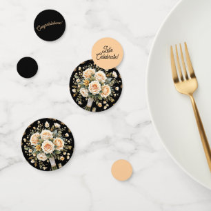 Black Bouquet Paper Confetti
